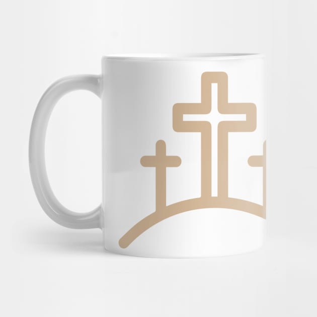 Three Christian Crosses of Calvary by greenoriginals